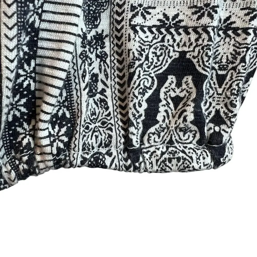 Style & Co Blouse Women's Size XL Floral Long Sleeve Boho Blue & White - Picture 4 of 9